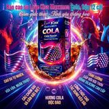 Bao Cao Su Love Kiss Maxxmen Cola Hộp 12 Cái – Gân Gai Kéo Dài Thời Gian, Hương Cola Ngọt Ngào - Hộp 12 Cái