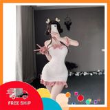 (Che Tên Khi Giao) Cosplay Gấu Bông Anime Dáng Ôm Dễ Thương Thanh Lịch Đồ Ngủ Gợi Cảm Bé Cừu Trắng Kèm Phụ Kiện Cao Cấp - N894 Trắng Giao Nhanh Toàn Quốc