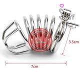 (Snapshop) Khóa Dương Vật Inox Lưới Có Ổ Khóa Rời K2 Chính Hãng