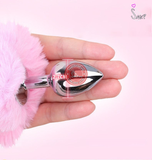 (Snapshop) Đuôi Thỏ Inox Gắn Hậu Môn Nhiều Màu Chính Hãng