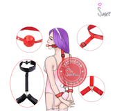 (Snapshop) Set Khóa Miệng Trói Tay BDSM Chính Hãng