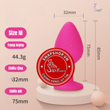 (Snapshop) Phích Cắm Hậu Môn Silicone Đính Đá Plug2 Chính Hãng