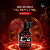 (Snapshop) Chai hít tăng khoái cảm Popper PWD USA C4 Red - Chai 10ml Chính Hãng