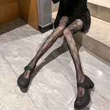 Quần Tất Lưới Nữ Họa Tiết Chữ G Gợi Cảm Quan Vớ Sexy Đen Ôm Dáng Thon Chân Che Khuyết Điểm Quyến Rũ - T917 Đen