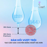 (Snapshop) Bao cao su JEX Zone Premium - Siêu mỏng như không đeo, vừa vặn, nhiều gel bôi trơn - Hộp 5 cái Chính Hãng