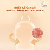 (Snapshop) Bao cao su JEX UsuUsu Jelia Coat R1000 - Vừa vặn, ôm sát, nhiều gel bôi trơn - Hộp 12 cái Chính Hãng