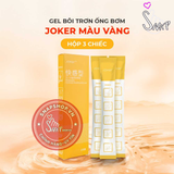 (Snapshop) Gel bôi trơn ống bơm Joker màu vàng - Nóng ấm, dưỡng ẩm, không mùi - Hộp 3 ống Chính Hãng
