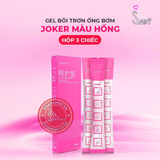 (Snapshop) Gel bôi trơn ống bơm Joker màu hồng - Hương hoa hồng, bảo vệ, dưỡng ẫm - Hộp 3 ống Chính Hãng