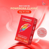 (Snapshop) Bao cao su Powergra Classic - Siêu mỏng, truyền nhiệt nhanh, hương trái cây - Hộp 10 cái Chính Hãng