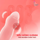 (Snapshop) Bao cao su Sagami Six Fit V Miracle Fit - Thiết kế 3D ôm sát, siêu mỏng - Hộp 10 cái Chính Hãng
