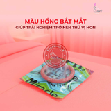 (Snapshop) Bao cao su Sagami Six Fit V Miracle Fit - Thiết kế 3D ôm sát, siêu mỏng - Hộp 10 cái Chính Hãng