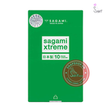 (Snapshop) Bao cao su Sagami Xtreme Type E Green Box - Siêu điểm nổi, siêu mỏng - Hộp 10 cái Chính Hãng