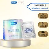 Bán Chạy  1 Hộp Bao Cao Su Durex Hàng Chính Hãng Hộp 3 Chiếc Siêu Mỏng