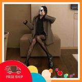 (Che Tên Khi Giao) Quần Tất Lưới Hoạ Tiết Bướm Đen Trắng Xinh Gợi Cảm Vớ Nữ Thon Chân Che Khuyết Điểm Quyến Rũ Sang Chảnh - T935 Đen Hỗ Trợ 24/7