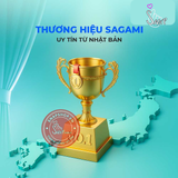 (Snapshop) Bao cao su Sagami Xtreme Amino Gold Spearmint - Siêu mỏng, mát lạnh, hương bạc hà - Hộp 10 cái Chính Hãng