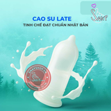 (Snapshop) Bao cao su Sagami Xtreme Amino Gold Spearmint - Siêu mỏng, mát lạnh, hương bạc hà - Hộp 10 cái Chính Hãng