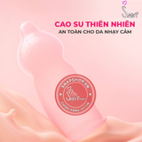 (Snapshop) Bao cao su Okamoto Skinless Skin Vanilla - Hương vani, mềm mại - Hộp 10 cái Chính Hãng