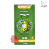 (Snapshop) Bao cao su Okamoto Harmony - Gân sọc, siêu mỏng - Hộp 10 cái Chính Hãng