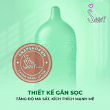 (Snapshop) Bao cao su Okamoto Harmony - Gân sọc, siêu mỏng - Hộp 10 cái Chính Hãng