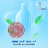 (Snapshop) Bao cao su Okamoto 0.03 Cool - Siêu mỏng, mát lạnh, láng mịn - Hộp 3 cái Chính Hãng