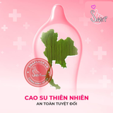 (Snapshop) Bao cao su Okamoto Skinless Skin Strawberry - Hương dâu, mềm mại - Hộp 10 cái Chính Hãng
