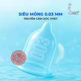 (Snapshop) Bao cao su Okamoto 0.03 Platinum - Siêu mỏng, không mùi - Hộp 3 cái Chính Hãng