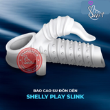 (Snapshop) Bao cao su đôn dên Shelly Play Slink Plus hở quy đầu Chính Hãng