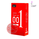 (Snapshop) Bao cao su Juncai 001 Okamto Superthin Red - Siêu mỏng, hương vani - Hộp 10 cái Chính Hãng
