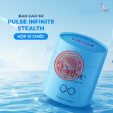 (Snapshop) Bao cao su Shell Pulse Infinite Stealth - Hương nước hoa cao cấp, siêu mỏng, kéo dài - Hộp 10 cái Chính Hãng