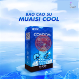 (Snapshop) Bao cao su Muaisi Cool - Siêu điểm nổi, mát lạnh - Hộp 10 cái Chính Hãng