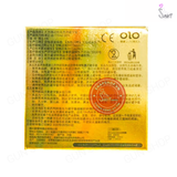 (Snapshop) Bao cao su OLO 0.01 Zero Vàng - Siêu mỏng, gân và hạt - Hộp 10 cái Chính Hãng