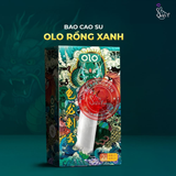 (Snapshop) Bao cao su OLO Rồng xanh - Gai chùm đầu - Hộp 1 cái + 1 bi silicon Chính Hãng