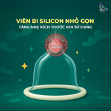 (Snapshop) Bao cao su OLO Rồng xanh - Gai chùm đầu - Hộp 1 cái + 1 bi silicon Chính Hãng