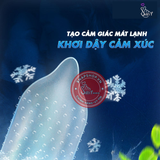 (Snapshop) Bao cao su Muaisi Cool - Siêu điểm nổi, mát lạnh - Hộp 10 cái Chính Hãng