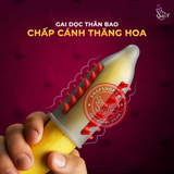 (Snapshop) Bao cao su OLO Phượng hoàng - Gai đứng - Hộp 1 cái + 1 bi silicon Chính Hãng