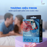 (Snapshop) Bao cao su Firon Tempest - Hộp 1 bao gai, 2 vòng bi siêu lớn + 1 bao Firon Rush (Hộp 2 cái) Chính Hãng