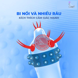 (Snapshop) Bao cao su Firon Tempest - Hộp 1 bao gai, 2 vòng bi siêu lớn + 1 bao Firon Rush (Hộp 2 cái) Chính Hãng