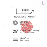(Snapshop) Bao cao su OLO 0.01 Ultrathin Zero Feeling - Siêu mỏng, hương vani - Hộp 10 cái Chính Hãng