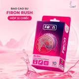 (Snapshop) Bao cao su Firon Rush - Gân sọc, điểm nổi, kéo dài thời gian - Hộp 10 cái Chính Hãng