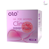(Snapshop) Bao cao su OLO 0.01 Climax Ha For Women - Siêu mỏng, dưỡng ẩm, gai li ti - Hộp 10 cái Chính Hãng