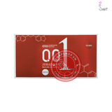 (Snapshop) Bao cao su OLO 0.01 Đỏ - Siêu mỏng, nóng ấm - Hộp 10 cái Chính Hãng