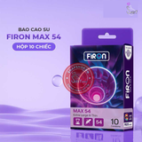 (Snapshop) Bao cao su Firon Max 54 - Size 54mm, siêu mỏng, kéo dài thời gian - Hộp 10 cái Chính Hãng
