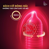 (Snapshop) Bao cao su Durex Pleasuremax - Size lớn 56mm, gân và điểm nổi - Hộp 12 cái Chính Hãng