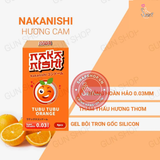 (Snapshop) Bao cao su Nakanishi - Siêu mỏng 0.03mm - Hương cam - Hộp 4 cái Chính Hãng