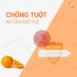 (Snapshop) Bao cao su Nakanishi - Siêu mỏng 0.03mm - Hương cam - Hộp 4 cái Chính Hãng