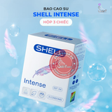(Snapshop) Bao cao su Shell Intense - Siêu mỏng 0.04mm - Hộp 3 cái Chính Hãng