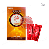 (Snapshop) Bao cao su Muaisi Cam - Siêu mỏng, hương dâu - Hộp 10 cái Chính Hãng