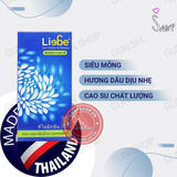 (Snapshop) Bao cao su Liebe - Mỏng trơn, size 49mm - Hộp 12 cái Chính Hãng