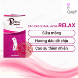 (Snapshop) Bao cao su Relax - Hương dâu - Hộp 12 cái Chính Hãng