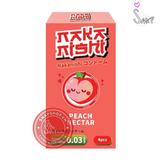 (Snapshop) Bao cao su Nakanishi - Siêu mỏng 0.03mm - Hương đào - Hộp 4 cái Chính Hãng
